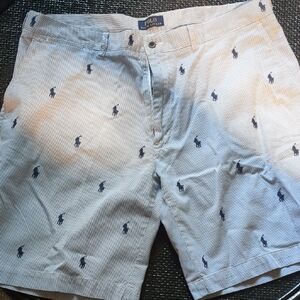 Polo by Ralph Lauren Men's Striped White Shorts